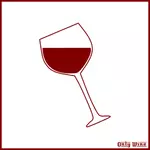 Rött vin glas bild