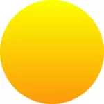 Oranžové slunce vektorový obrázek