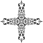 Dekorative Raumteiler Kreuz