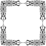 Vierkant floral frame