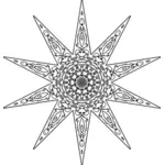 Ornamental flowery star