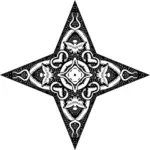 Empat-pointer dekoratif bintang