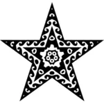 Dekorativ stjärna med mönster