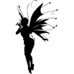 Ornate fairy silhouette