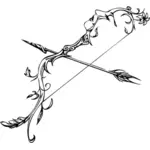 Ornamental bow and arrow