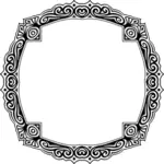 Round adornment frame
