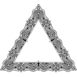 Imagem vetorial de quadro triangular