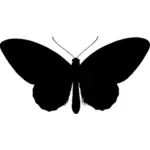 Birdwing vlinder silhouet