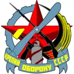 Sociedad rusa de la asistencia a imagen vectorial de defensa
