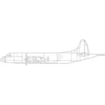 Lockheed P-3 Orion vliegtuigen illustratie