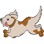 Running dog vector clip art