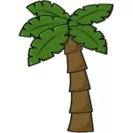 Üç noktalı kenarlıklı palmiye