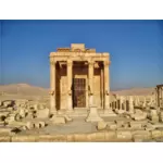 Tempel von Baalshamin Palmyra in Syrien-Vektor-Bild