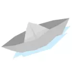 رمادي قارب الورق