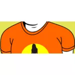 Módní tričko vektorový obrázek