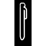 Gefotokopieerde pen pictogram vector illustraties