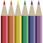 בתמונה וקטורית עפרונות צבעוניים