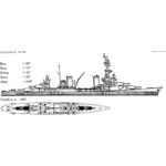 Especificações do navio de guerra