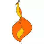 Phoenix fågel vektorbild
