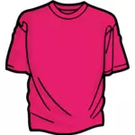 Rosa t-shirt vektor ClipArt
