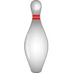 Illustration vectorielle de brillant bowling goupille