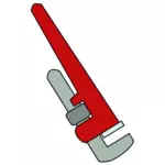 Pipe wrench vector illustration