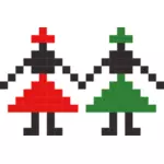 Dançarinos de pixel
