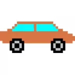coche naranja pixel