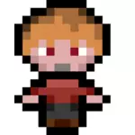 Vektor-Illustration von bunten verschwommene Pixel Charakter
