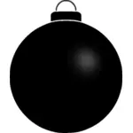 Plain black ball