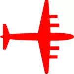 صورة ظلية للطائرة