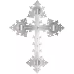 Platinové zdobený kříž