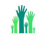 Ręce zielony