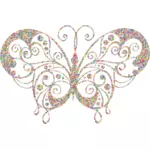 Fluture colorat ornamentale