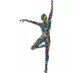 Prismatic tanssiva nainen