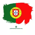 Painted flag of Portugal