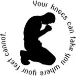 Prayer silhouette