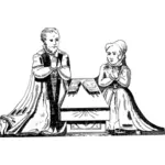 Paar zu beten
