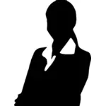 Professional woman standing vector image