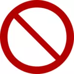 Proibição símbolo vetor clip-art
