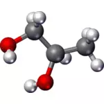Molecula chimica grafică vectorială