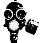 Gas mask vector silhouette