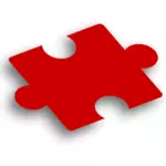 Puzzle czerwony