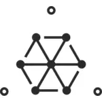 Pythagoras Vierergruppe Zeichen Vektor-Bild