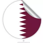 Qatars flagga klistermärke