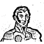 General Jean Maximilien Lamarque profil illustration