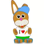 Funny Bunny-Vektorgrafik