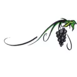 Anggur dengan tanaman merambat dekoratif