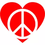 Vredesteken en hart