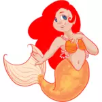 حورية البحر ذات الشعر الأحمر